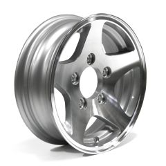 12" x 4" 5 holes 1520 lbs aluminum Five Star rim