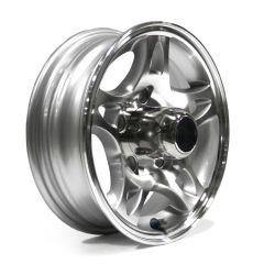 12" x 4" 5 holes 1520 lbs S5-model aluminum rim and cap