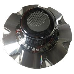 15" 5 holes serie 06 pilot 3.19" chrome plastic center cap