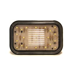 4" x 6" 34 diodes clear LED backup light