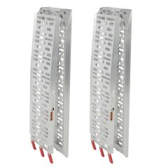 Rampe de chargement 11" x 91" pliante en aluminium 1500 lbs (ensemble de 2)