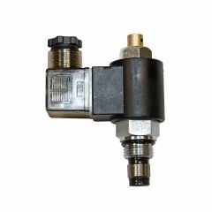 Solenoid valve with coil and over rite manuel for 8mm cavity
