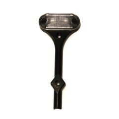 6" x 2 1/2" x 1" amber LED clearance light for right fender