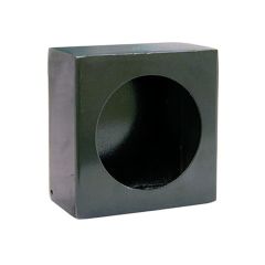 6" x 6" x 3" steel box for 4" round light