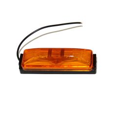 4" x 1" amber Inc. clearance light