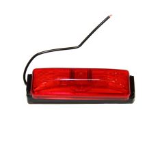 Lumière de gabarit inc. de 4" x 1" rouge