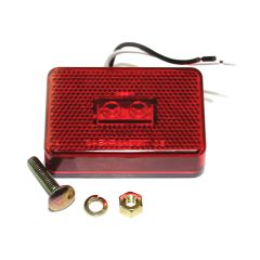 Lumière de gabarit LED de 3" x 2" rouge 2 diodes