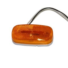 Lumière de gabarit LED de 4" x 2" ambre 6 diodes avec réflecteur