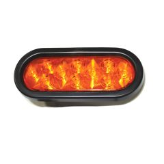 6 1/2" x 2 1/4" 10 diodes amber LED tail light