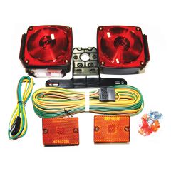 4 1/2" red Inc. light kit with 25' wire