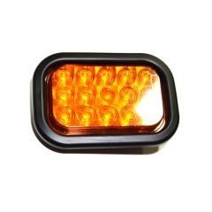 5" x 3" 15 diodes amber LED tail light