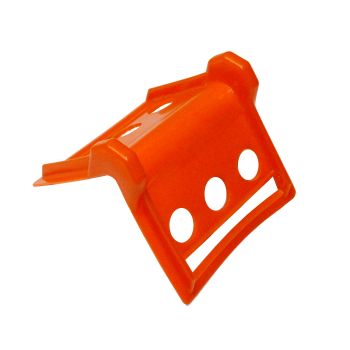 Orange plastic corner protector for 5 1/2" strap