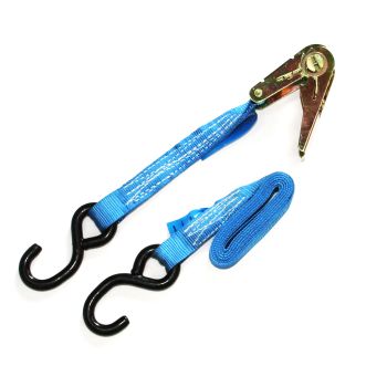 1" x 10' ratchet strap with S-hook and 586 lbs latch SMARTOW