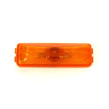 4" x 1" amber inc. clearance light