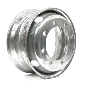 17 1/2" x 6 3/4" 8 holes 5675 lbs galvanized double rim (15K axle)