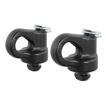 OEM puck system Gooseneck safety chain anchors (2) CURT