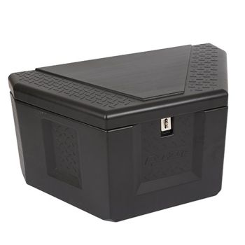 Coffre triangulaire 36" x 19 1/2" x 17 3/4" plastique noir DEEZEE Coffre triangulaire 36" x 19 1/2" x 17 3/4" plastique noir DEEZEE