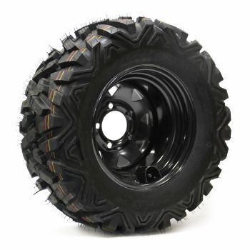 26/10-12 6 ply P350 Wanda Hakuba ATV tire and 12" 5 holes black rim and valve protector 26/10-12 6 ply P350 Wanda Hakuba ATV tire and 12" 5 holes black rim and valve protector