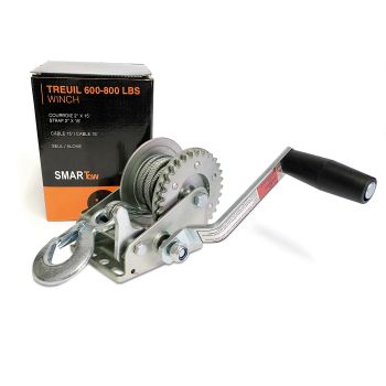 Treuil 800 lbs (2 sens) avec câble 15' SMARTOW Treuil 800 lbs (2 sens) avec câble 15' SMARTOW