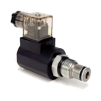 Valve solénoïde avec coil et manuel over rite cavité 10 Valve solénoïde avec coil et manuel over rite cavité 10