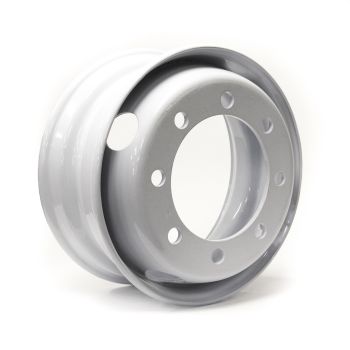 Jante 17 1/2" x 6 3/4" 8 trous 6200 lbs double blanche (essieu 15K)