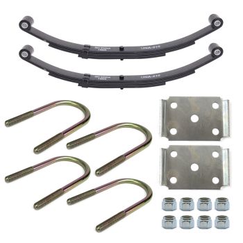 Ensemble de ressorts 3,5K à 2 yeux 3L 23 1/8" x 1 3/4" pour tube de 3" avec quinc. Ensemble de ressorts 3,5K à 2 yeux 3L 23 1/8" x 1 3/4" pour tube de 3" avec quinc.