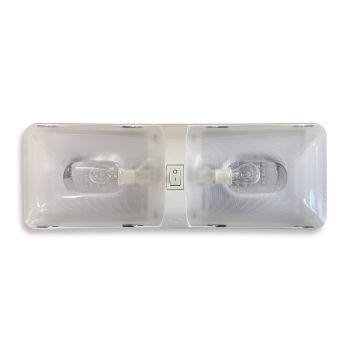 12" x 4 1/4" Inc. clear double ceiling light 12" x 4 1/4" Inc. clear double ceiling light
