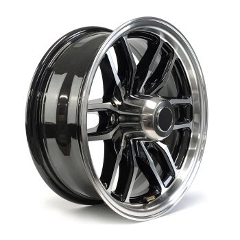 16" x 7" 6 holes 3300 lbs black aluminum Osprey rim and cap 16" x 7" 6 holes 3300 lbs black aluminum Osprey rim and cap