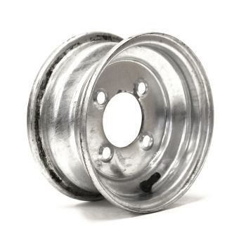 8" x 3 3/4" 4 holes 900 lbs galvanized rim 8" x 3 3/4" 4 holes 900 lbs galvanized rim