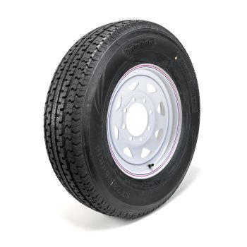 Pneu radial 235/80R16 10 plis LRE 3520 lbs Sterling et jante 16" 8 trous rally