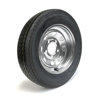 Pneu 530-12 6 plis LRC 1050 lbs Hakuba et jante 12" 5 trous galvanisée