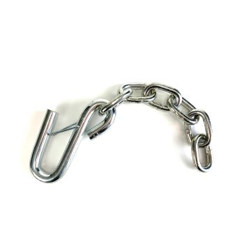 Chaîne de sécurité de 5/16" x 12,5" 1 crochet à loquet 7,6K Chaîne de sécurité de 5/16" x 12,5" 1 crochet à loquet 7,6K