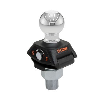 2 5/16" rockerball cushion hitch trailer ball 12K 1-1/4" x 2-7/8" shank packaged CURT 2 5/16" rockerball cushion hitch trailer ball 12K 1-1/4" x 2-7/8" shank packaged CURT