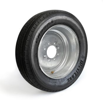 Pneu radial 215/75R175 16 plis LRH 4805 lbs Westlake et jante 17 1/2" 8 trous galvanisée