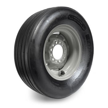 Pneu agricole 11L15 8 plis LRD tubeless 2530 lbs 66 km/h Fastrac avec tube et jante 15" 6 trous grise Pneu agricole 11L15 8 plis LRD tubeless 2530 lbs 66 km/h Fastrac avec tube et jante 15" 6 trous grise