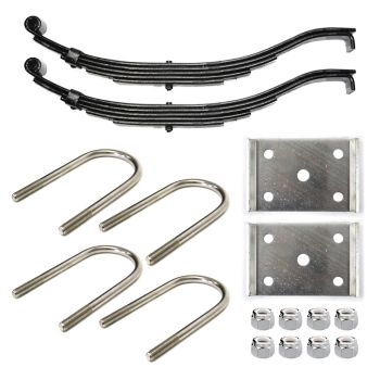 25 1/2" x 2" 5L slipper spring kit for 3 1/2" tube 5/8" bushing with hardware 25 1/2" x 2" 5L slipper spring kit for 3 1/2" tube 5/8" bushing with hardware