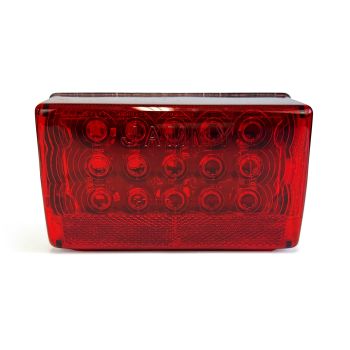 Lumière de position LED droit 6 1/8" x 3 5/8" rouge pour véhicule récréatif Lumière de position LED droit 6 1/8" x 3 5/8" rouge pour véhicule récréatif