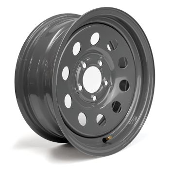 15" x 6" 5 holes 2200 lbs grey rim 15" x 6" 5 holes 2200 lbs grey rim