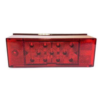 Lumière de position LED gauche 8" x 2 3/4" rouge pour véhicule récréatif Lumière de position LED gauche 8" x 2 3/4" rouge pour véhicule récréatif