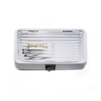 6" x 3 1/2" clear Inc. ceiling light