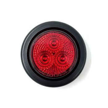 Lumière de gabarit LED de 2" rouge 3 diodes avec réflecteur