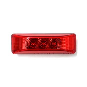 Lumière de gabarit LED de 4" x 1" rouge 3 diodes