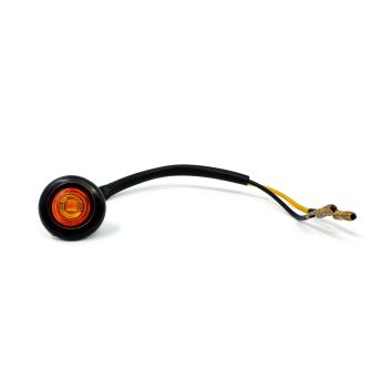 Lumière de gabarit LED de 3/4" ambre à clip (fils gainés)