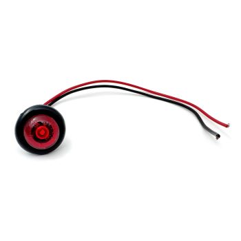 3/4" red LED clearance light to clip