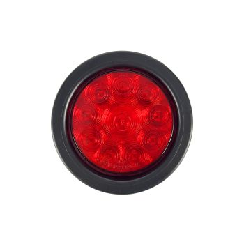 4" 10 diodes red LED tail light (90° connection)