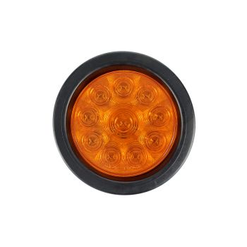 4" 10 diodes amber LED tail light