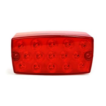 4 1/2" x 2" x 1 3/4" 15 diodes red LED tail light