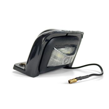 Lumière de licence LED 2 diodes 12V plastique noir