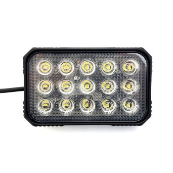 5 3/4" X 3 1/2" 15 diodes clear LED work light (60°) 5 3/4" X 3 1/2" 15 diodes clear LED work light (60°)