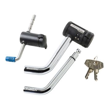 Barrure d'accouplement de 1/2" et 5/8" en acier inoxydable avec serrure ajustable MASTER LOCK Barrure d'accouplement de 1/2" et 5/8" en acier inoxydable avec serrure ajustable MASTER LOCK